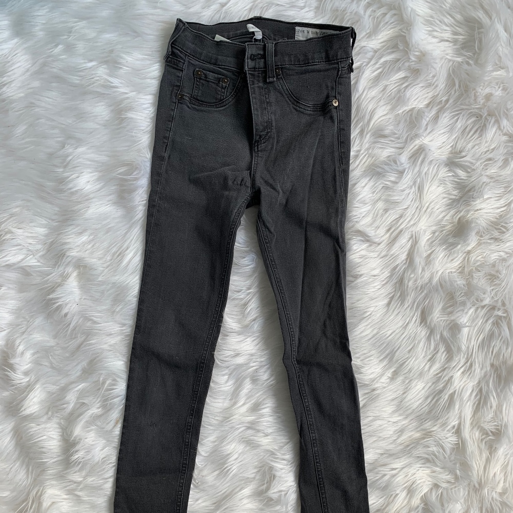 Rag and Bone Black Skinny Jean